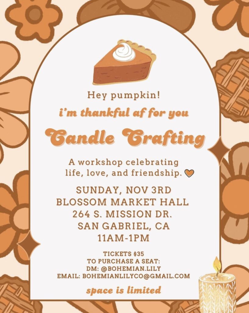 Candle Crafting Blossom Market Hall