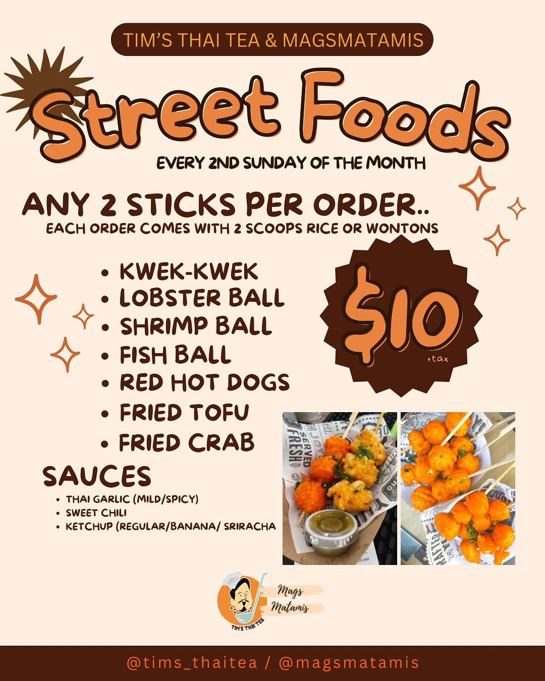 Thai/Filipino Street Food with Tim's Thai Tea - Blossom Market Hall