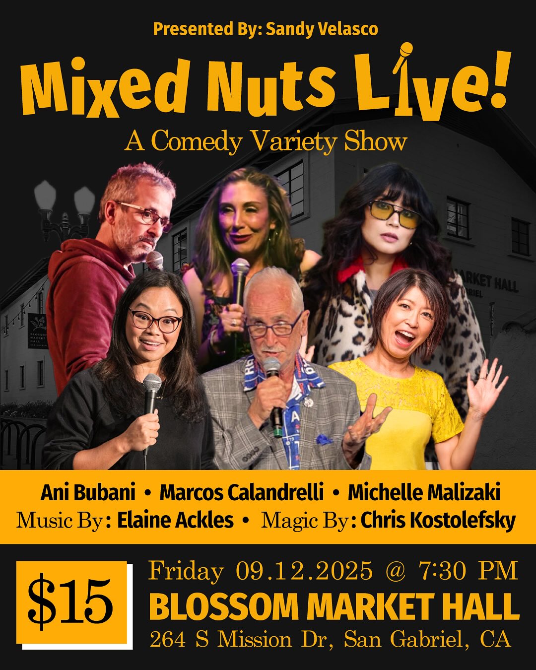 Mixed Nuts Live! Comedy Variety Show - Blossom Market Hall